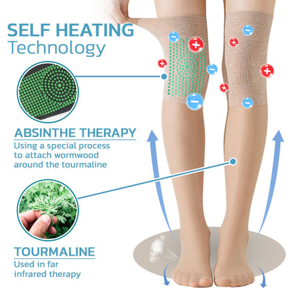 PEARLMOON™ Ionic Correction Lymphatic Detoxification Long Tube Silk Stockings