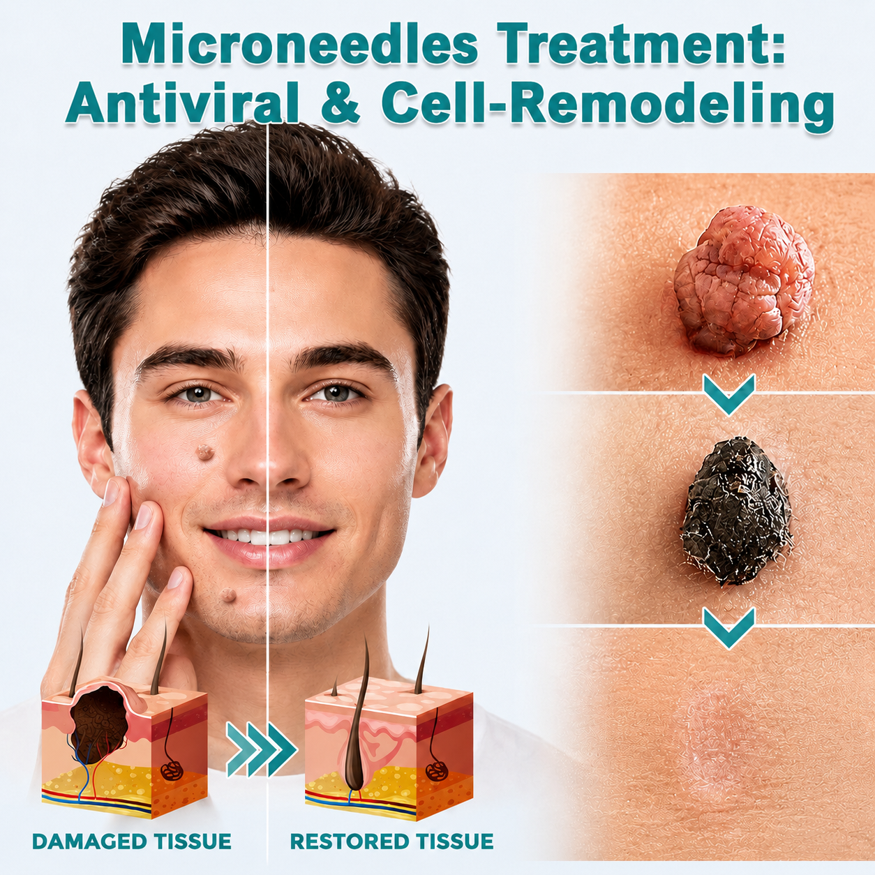 💞💞🇬🇧𝐇𝐞𝒂𝒍𝗿𝗶𝙯𝙚®2-in-1 Microneedle & Hydrocolloid Patch🛡️| Removes Raised Moles, Acne, Flat Warts & Skin Tags | Helps Improve Wrinkles, Scars & Blemishes | Invisible Patches for Face & Body